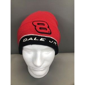 Dale Earnhardt Jr Budweiser #8 Beanie Hat Cap Toboggan Red Winner's Circle OSFA
